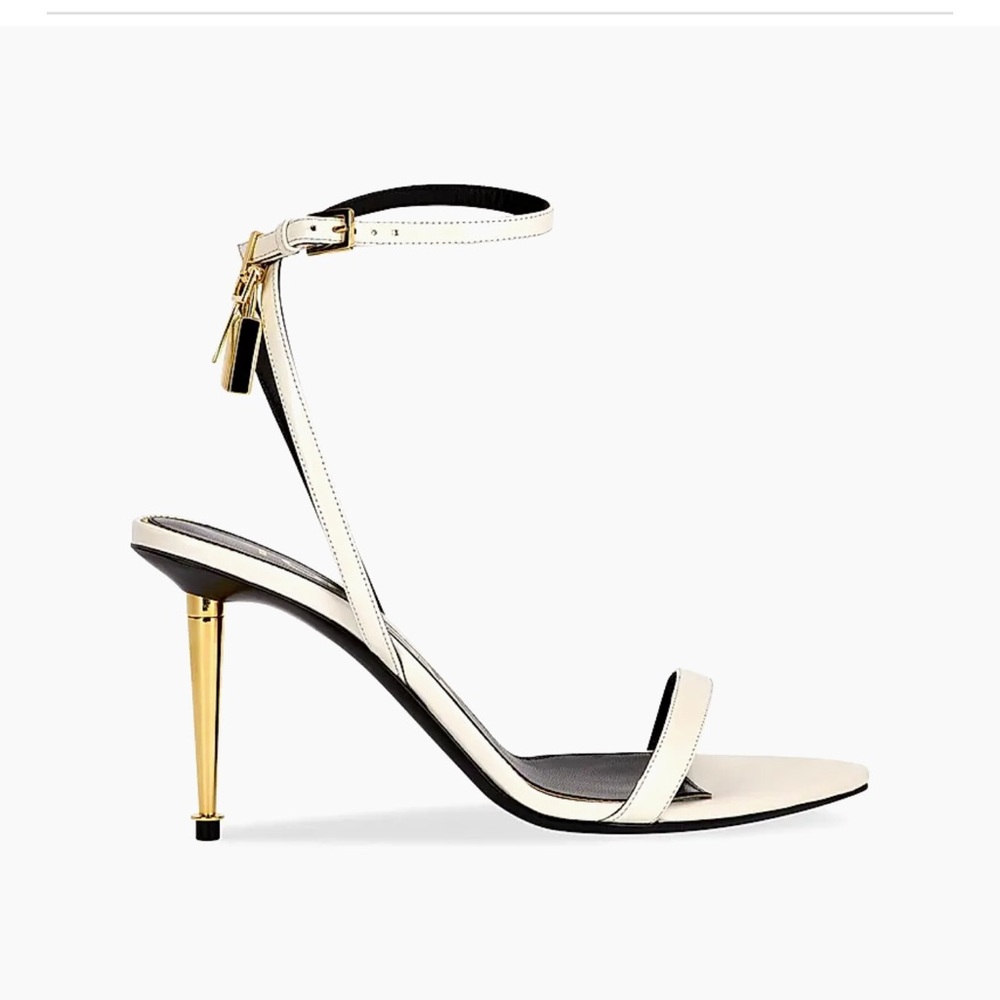 Tom Ford 85MM Padlock Leather Sandals